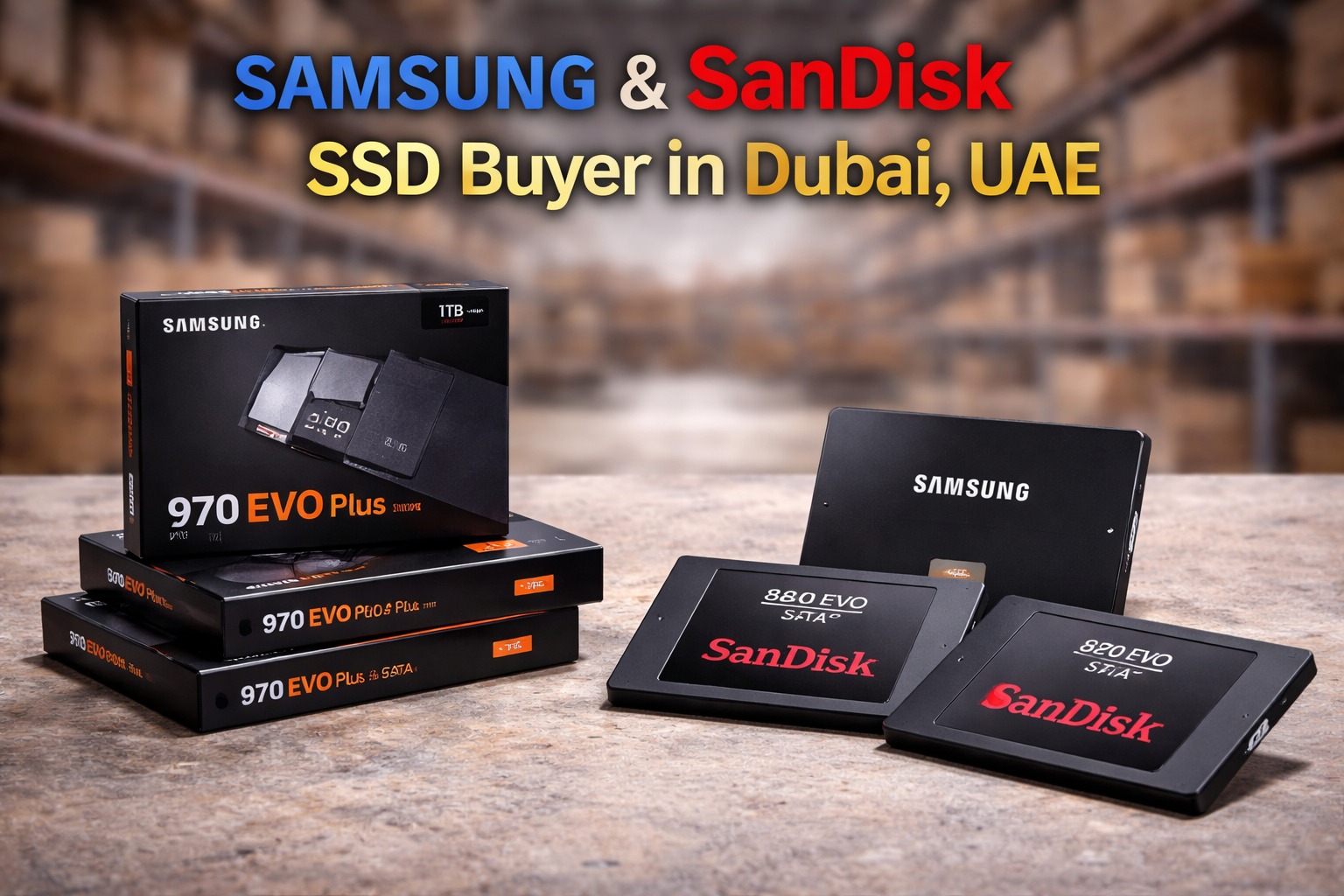 Samsung & SanDisk SSD Buyer in Dubai, UAE