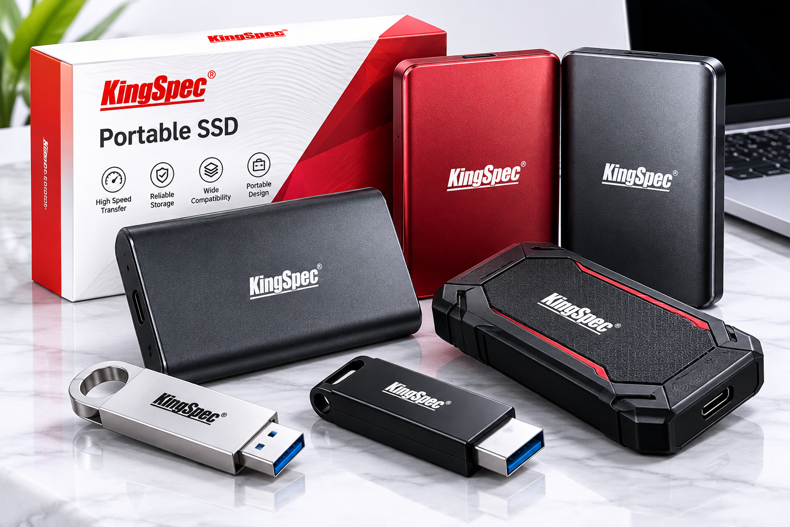KingSpec portable storage products in UAE.